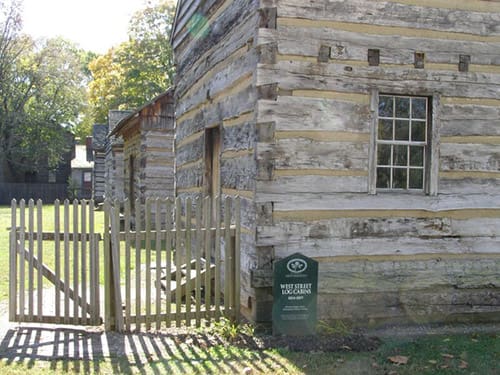 New Harmony Cabins from Harmonists Harmonists Settlements in New Harmony IN