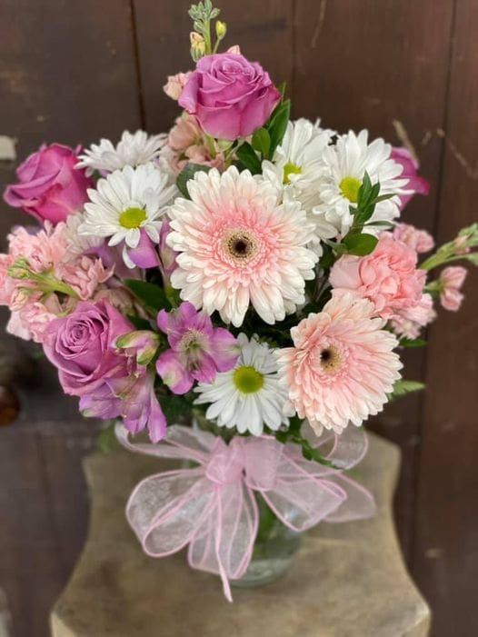 Blush and Bashful Flower Delivery by Joni's Flower Shop