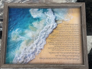 Footprints in the Sand Frame